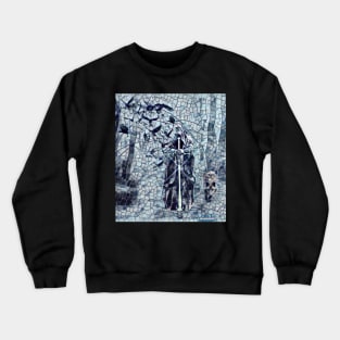 Gothic grim reaper wolf design Crewneck Sweatshirt